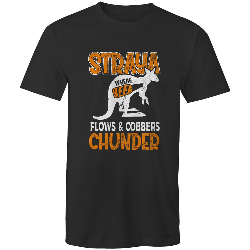 Straya - Were Beers Flow and Cobbers Chunder Tee