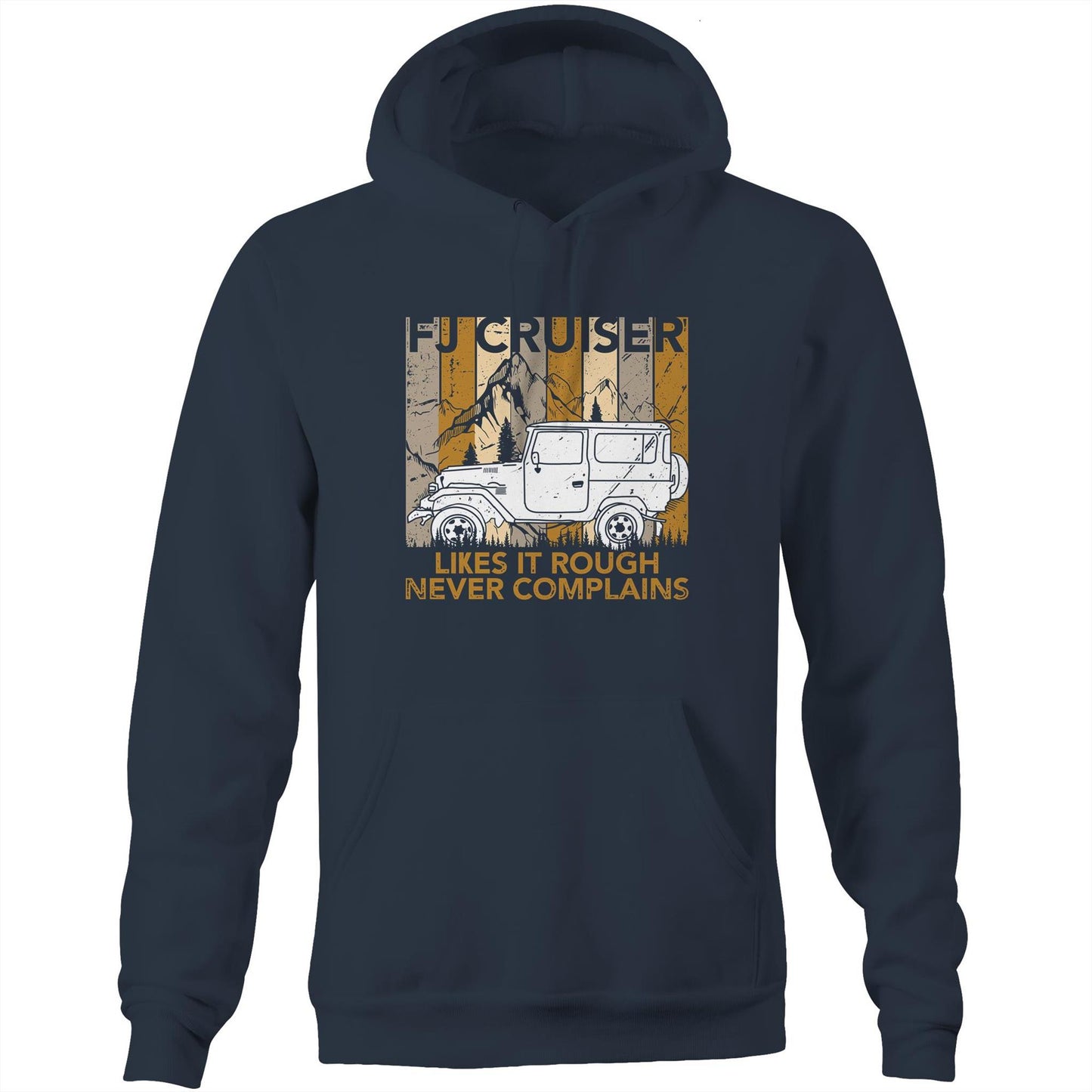 
                  
                    "FJ Cruiser – Likes It Rough, Never Complains" Hoodie – Cosy and Rugged Style
                  
                